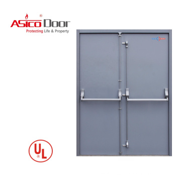 ASICO UL Listed Fire Rated Double Leaf Swing Hotel Doors For Commercial